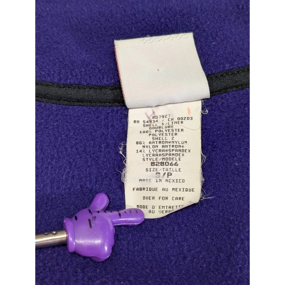 Vintage Speedo Purple Fleece Jacket Mens Small‎ Full Zip Athletic Outdoor